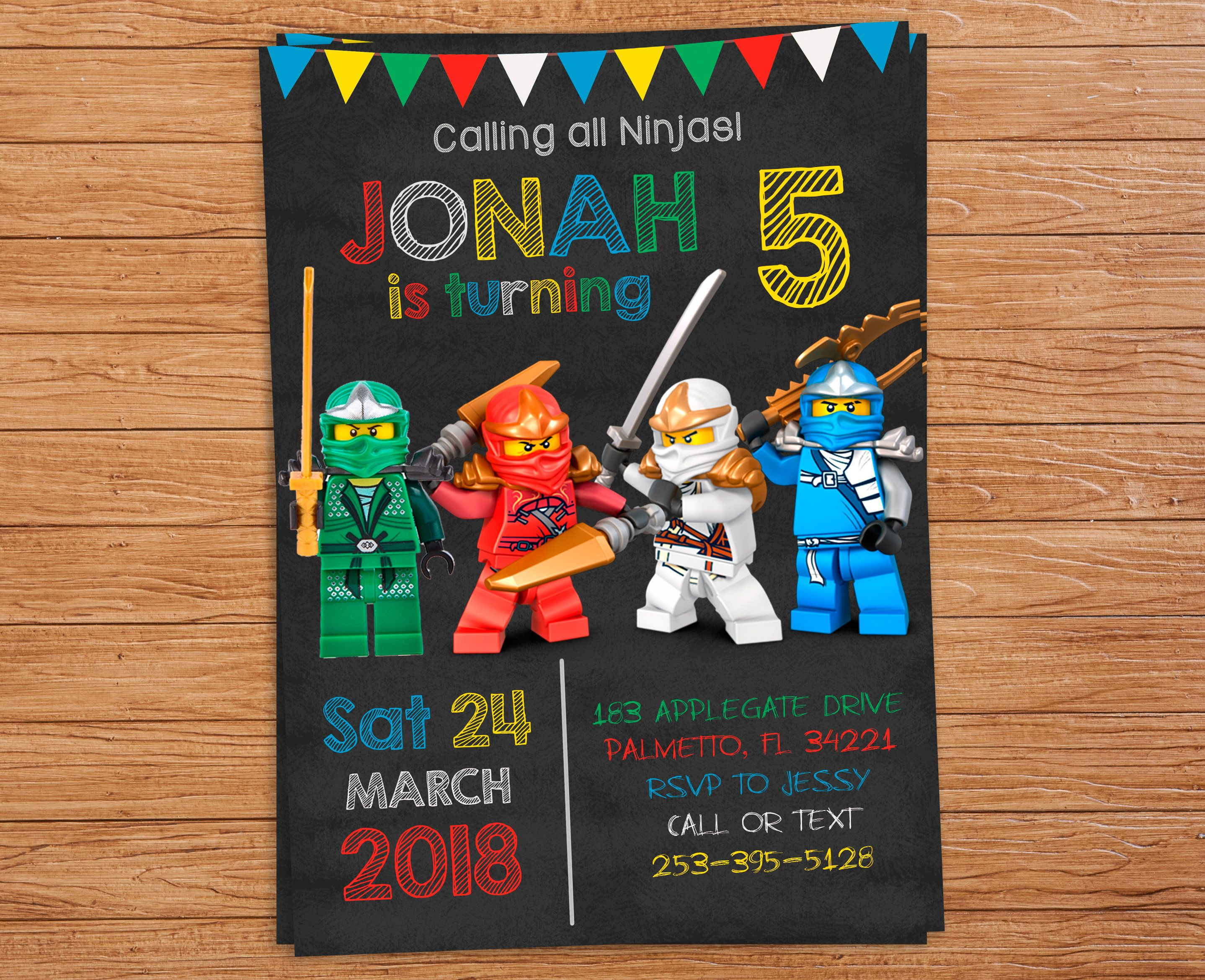 Pinlindsey Hicks On Wesley&amp;#039;s 6Th Birthday | Pinterest | Ninjago - Lego Ninjago Party Invitations Printable Free