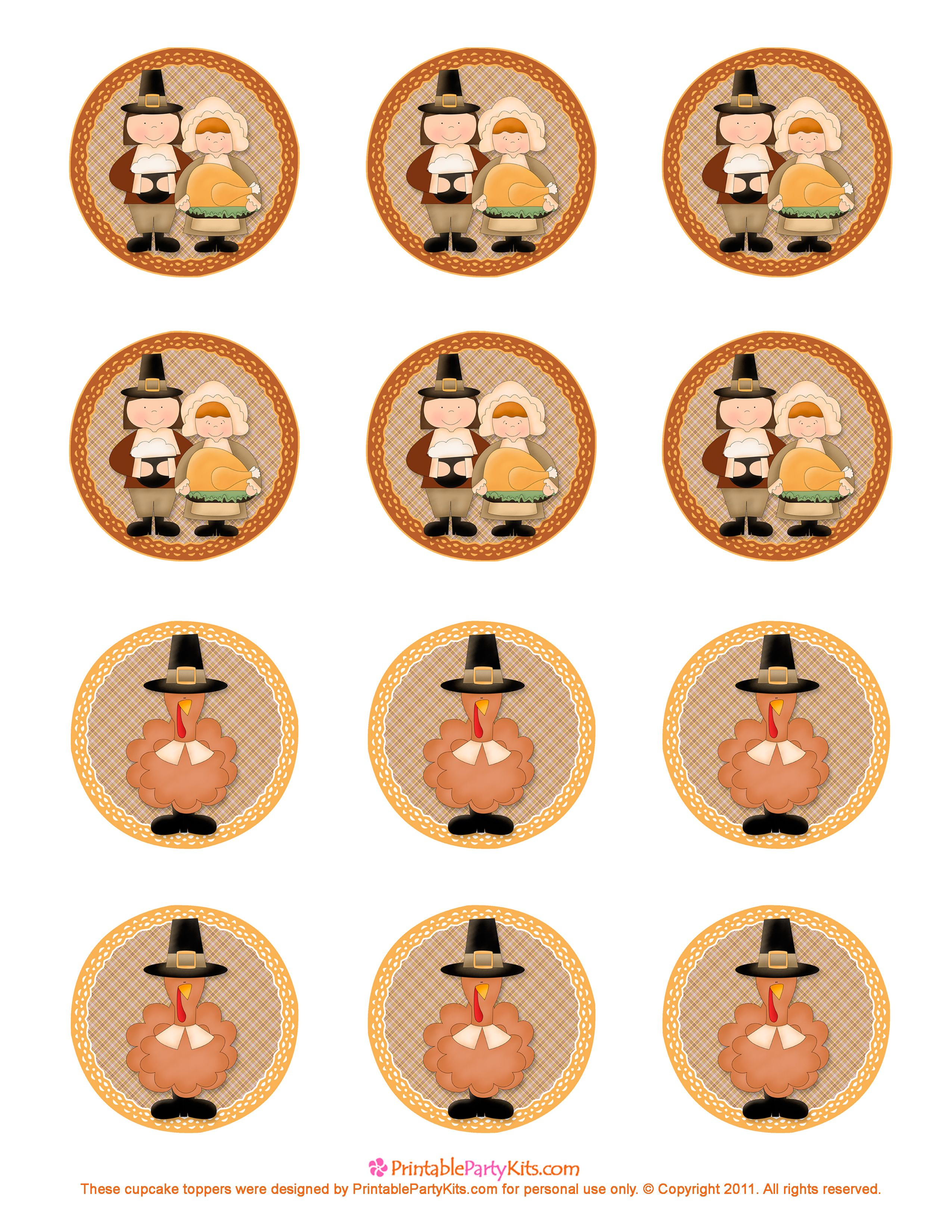 Pinlola Schultz On One Inch Bottle Caps | Pinterest - Thanksgiving Cupcake Toppers Printable Free