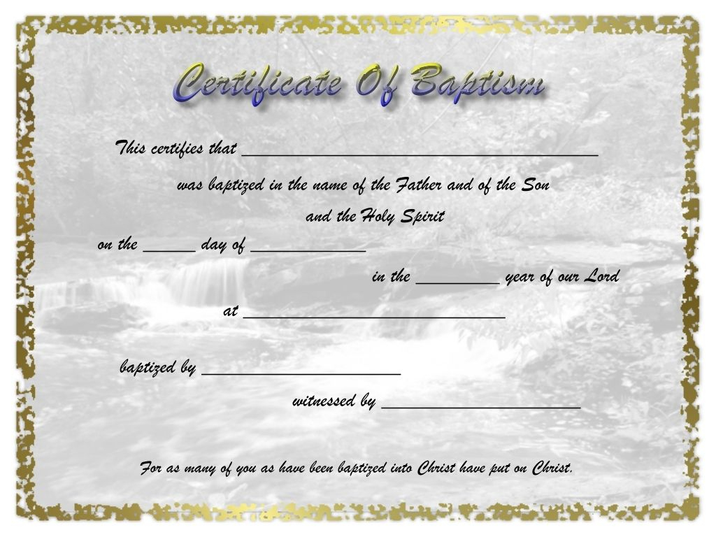 Pinselena Bing-Perry On Certificates | Pinterest | Certificate - Free Online Printable Baptism Certificates