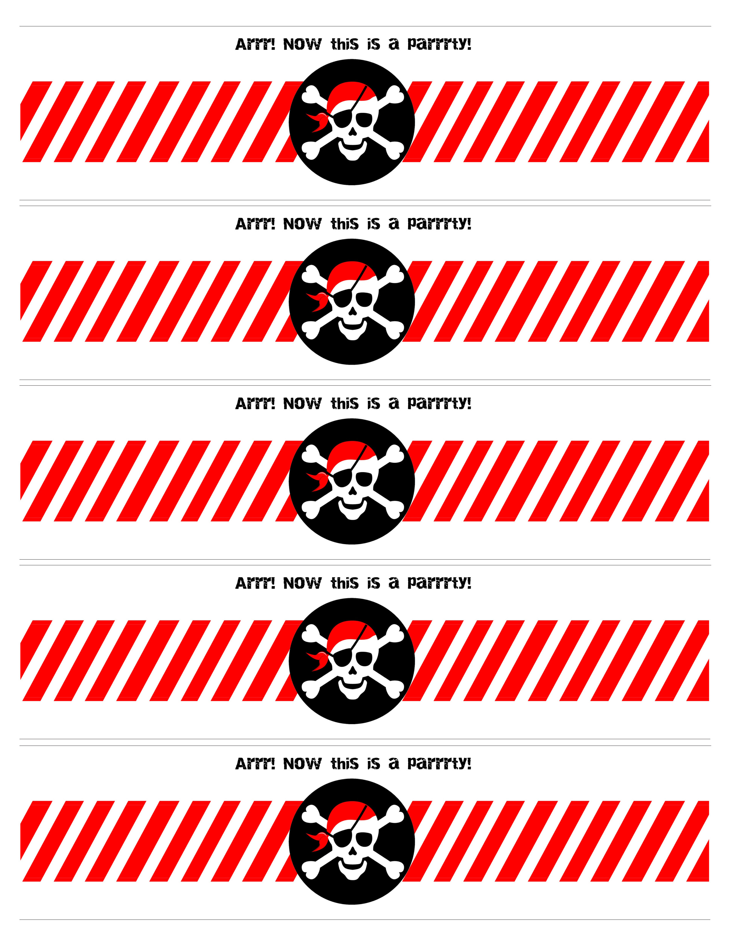 Pirate Birthday Party With Free Printables - How To Nest For Less™ - Free Printable Pirate Cupcake Toppers