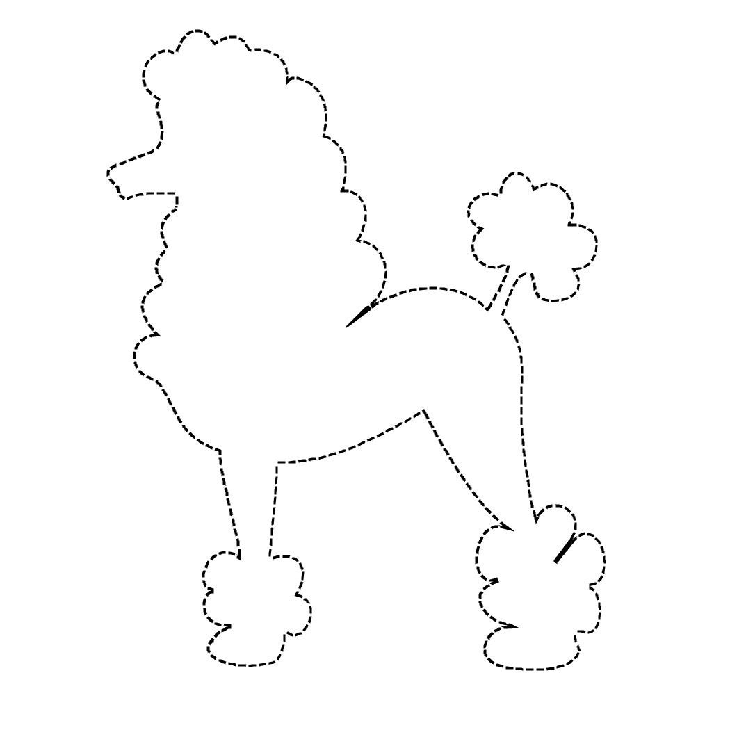 Poodle Applique Pattern Design Patterns | Travel | Pinterest - Free Printable Poodle Template