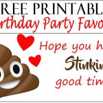 Poop Emoji Birthday Party Tags   Printables 4 Mom   Birthday Party Favor Tags Printable Free