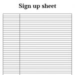 Potluck Signup Sheet Template Word Unique Free Printable Sign Up   Free Printable Sign In Sheet Template