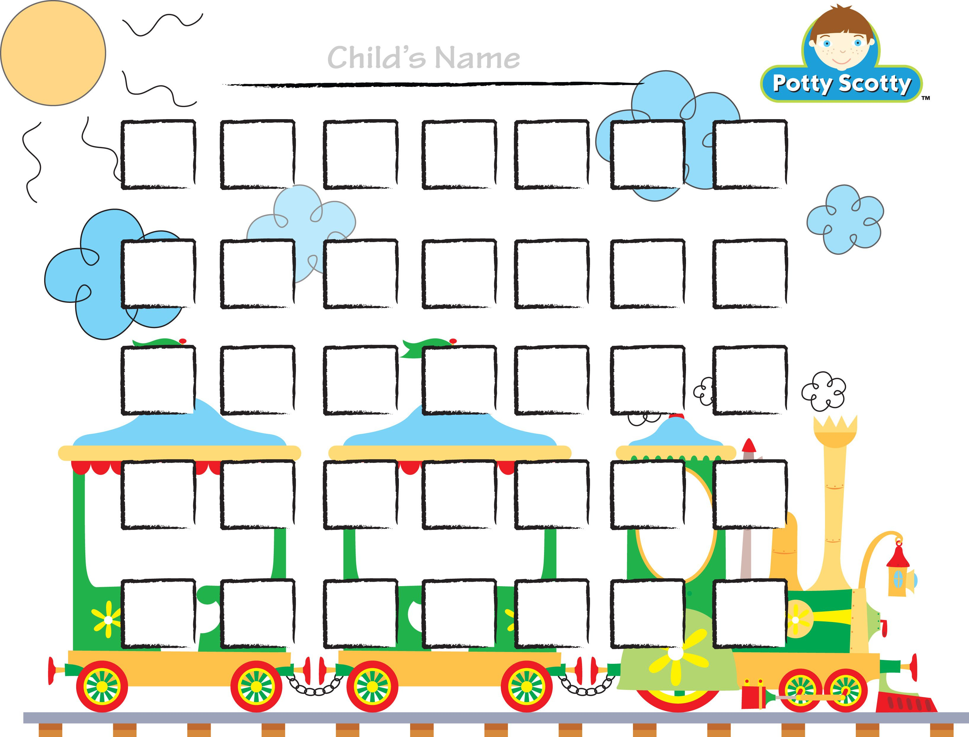 Potty Training Choo Choo Chart | Printables, Freebies, Diy | Potty - Free Printable Potty Charts