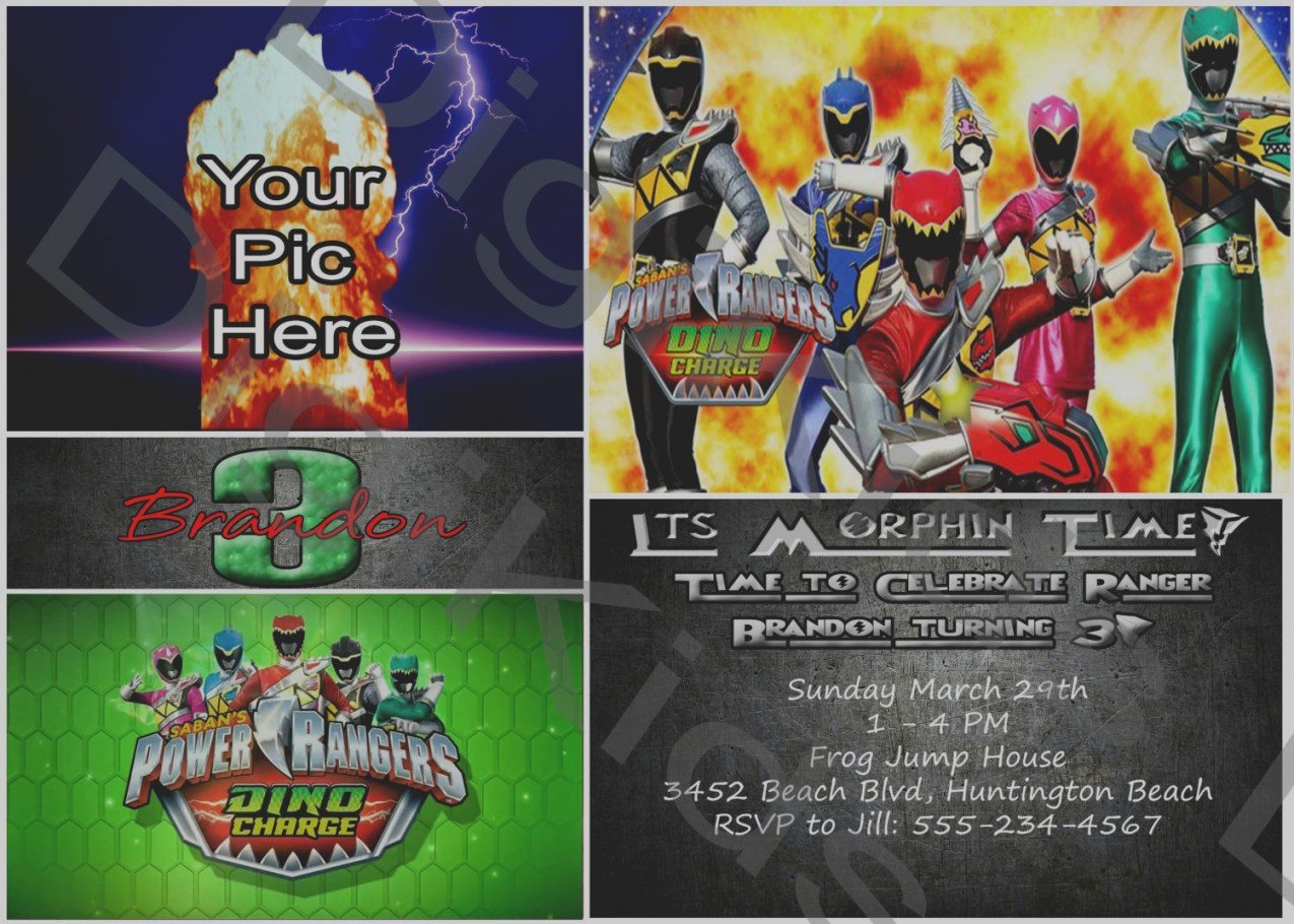 Power Ranger Birthday Invitations Bagvania Free Printable - Free Printable Power Ranger Birthday Invitations