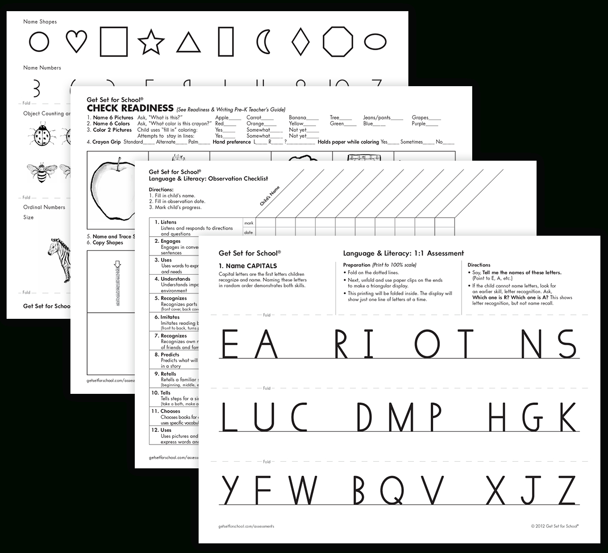 Pre-K Assessments | Learning Without Tears - Free Printable Informal Math Assessments