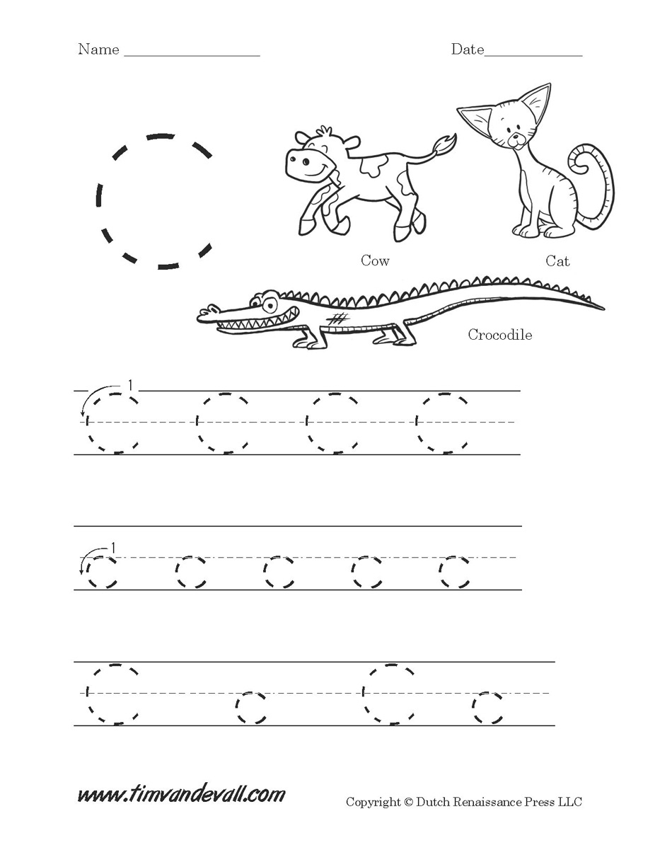 Pre K Printables Worksheets Letter C Worksheets For Pre K Printable - Free Printable Preschool Worksheets Letter C