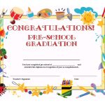 Preschool Graduation Certificate Template Free | ⇢Kindergarten   Free Printable First Day Of School Certificate