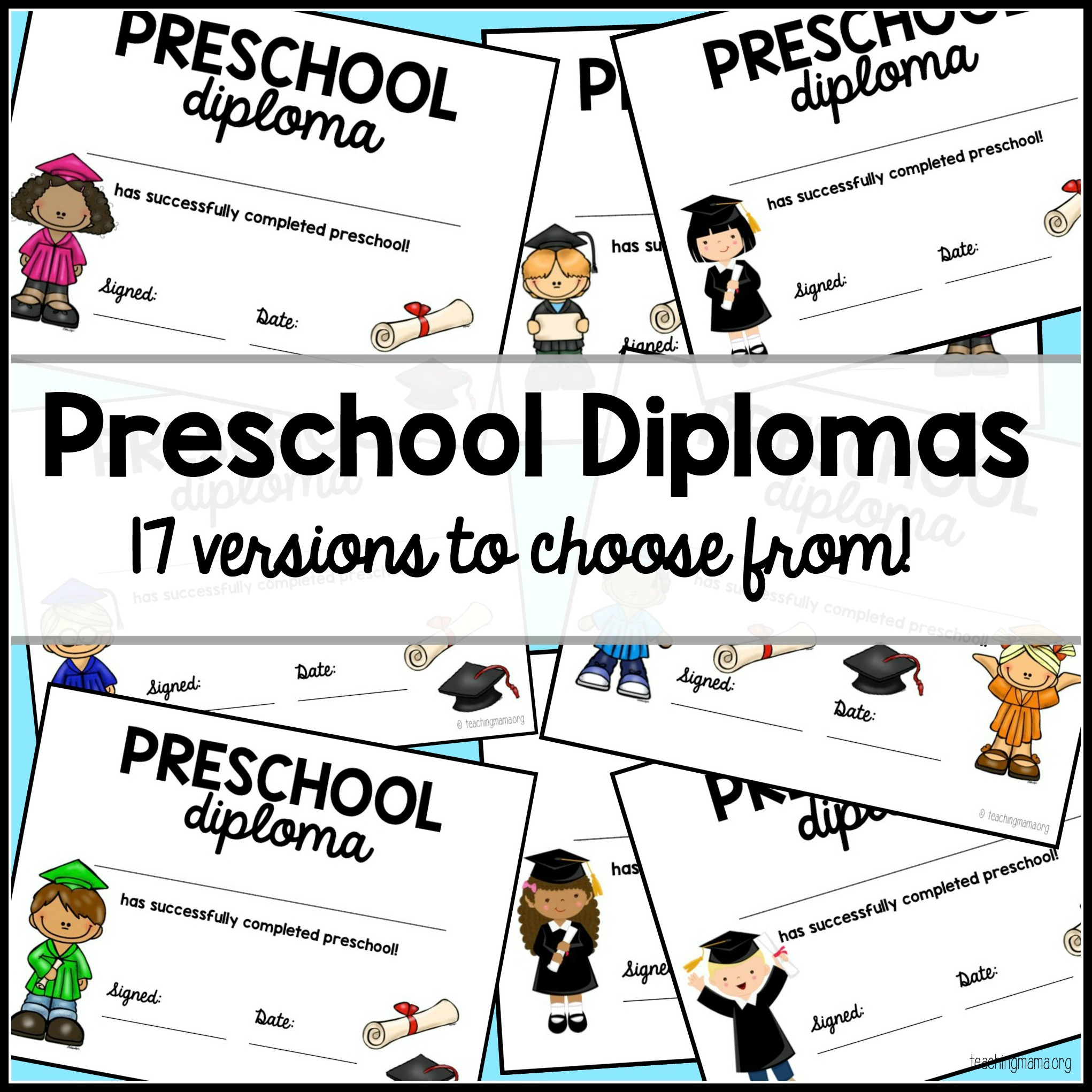 Preschool Graduation Diploma - Preschool Graduation Diploma Free Printable