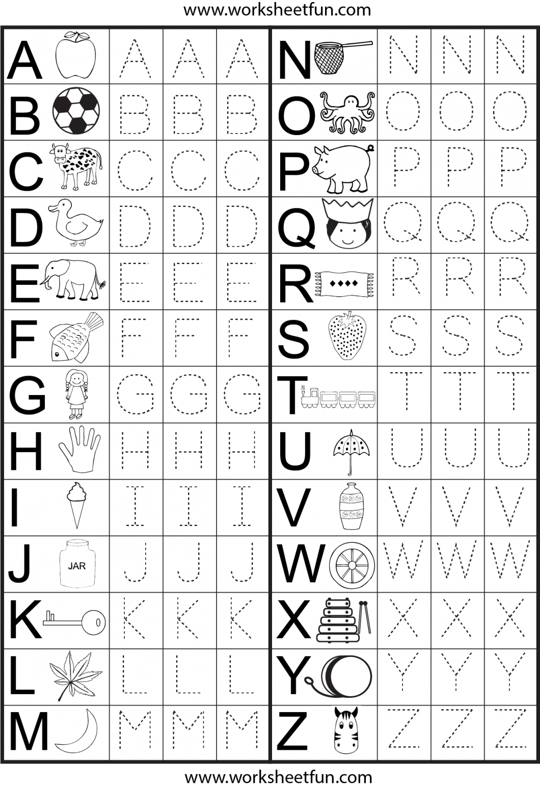 Preschool Letter Worksheets Free – With Curriculum Also Kindergarten - Free Printable Letter Recognition Worksheets