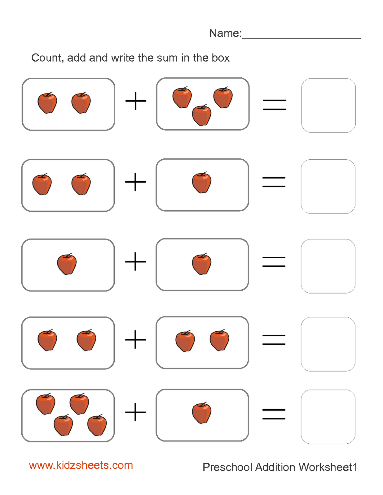 Preschool Printables | Printable Preschool Worksheets,free - Free Printable Math Worksheets For Kids