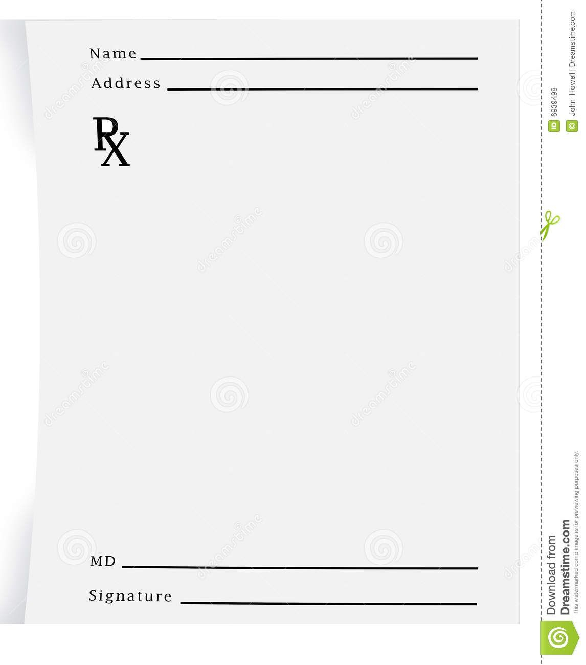 Prescription Pad Blank - Download From Over 27 Million High Quality - Free Printable Prescription Pad