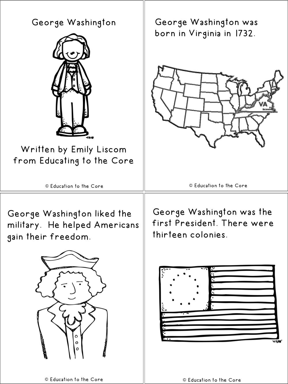 President&amp;#039;s Day Pop-Up Books | Top Teachers Smorgasboard - Free Printable George Washington Worksheets