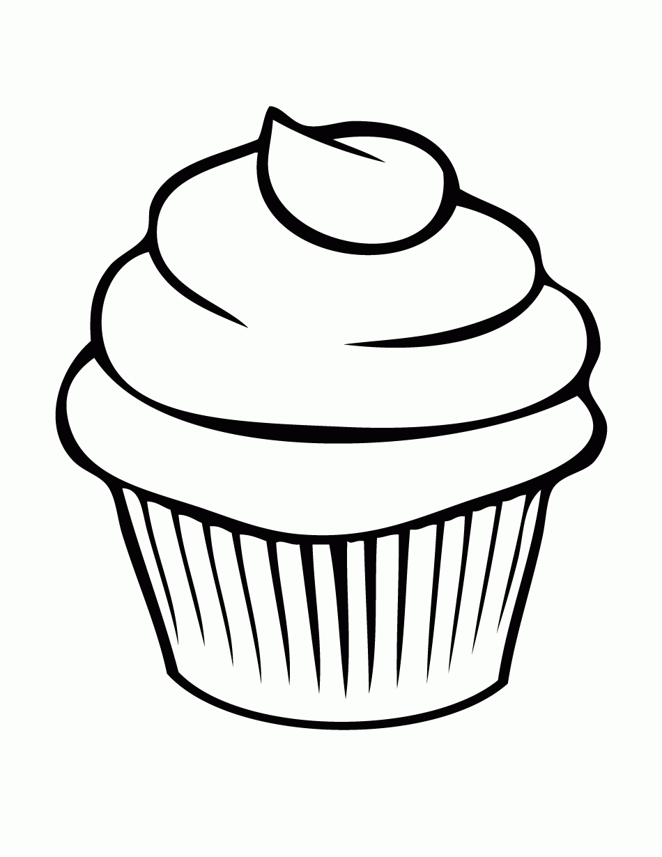Pretty Cupcake Coloring Page | Free Printable Coloring Pages | Back - Free Printable Coloring Pages For 2 Year Olds