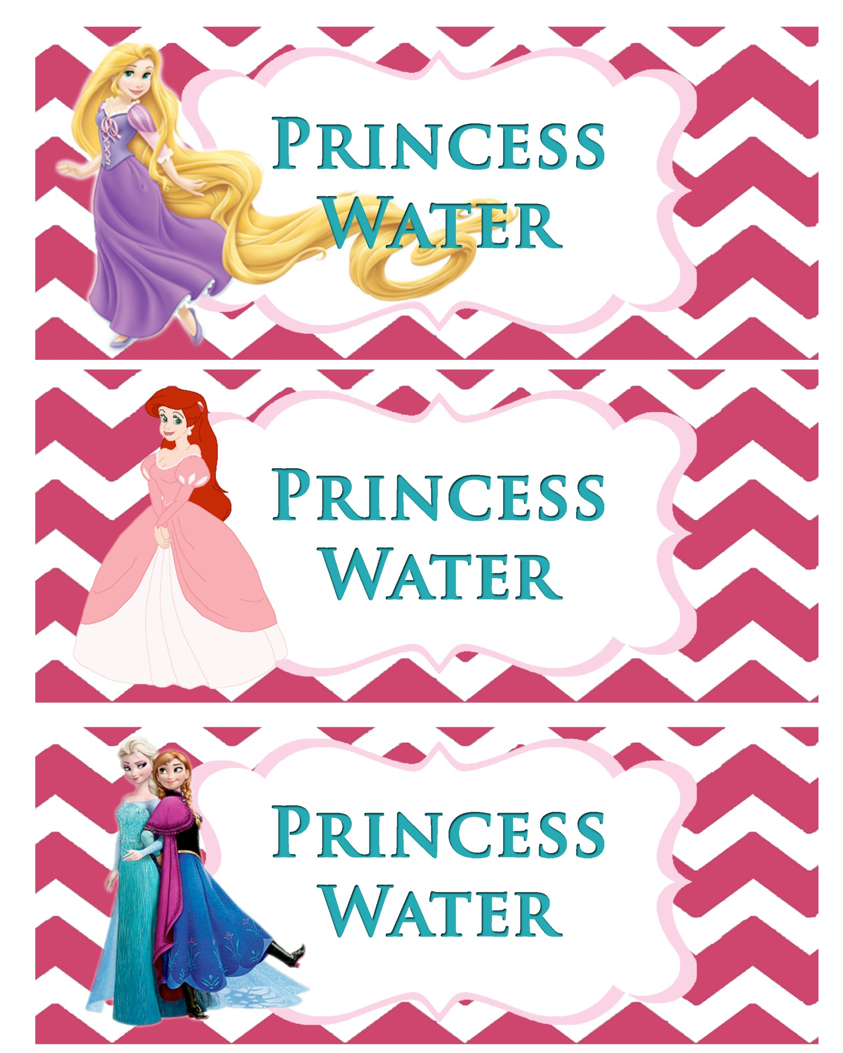Princess Party-Free Printable - Free Printable Princess Birthday Banner