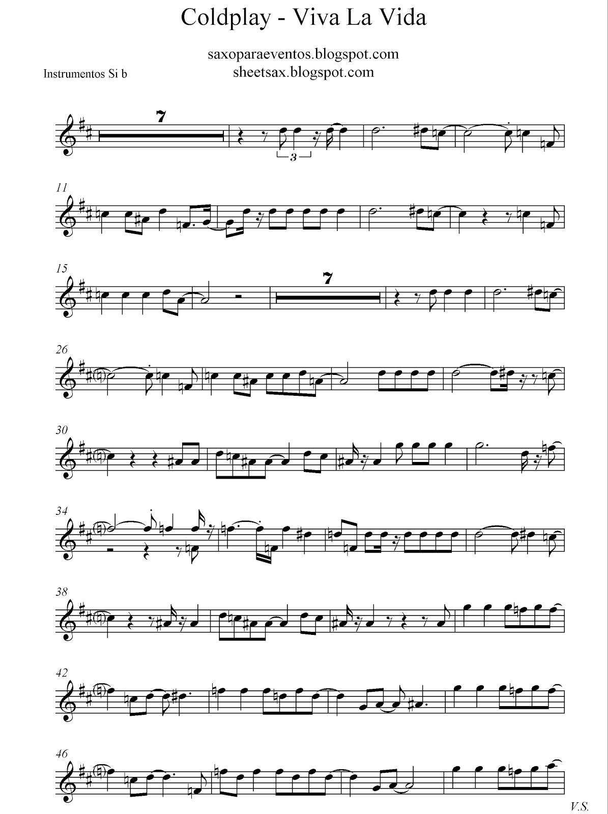 Print Clarinet Notes/radioactive | Viva La Vida Trumpet Sheet Music - Free Printable Violin Sheet Music For Viva La Vida
