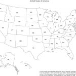 Print Out A Blank Map Of The Us And Have The Kids Color In States   Free Printable State Maps