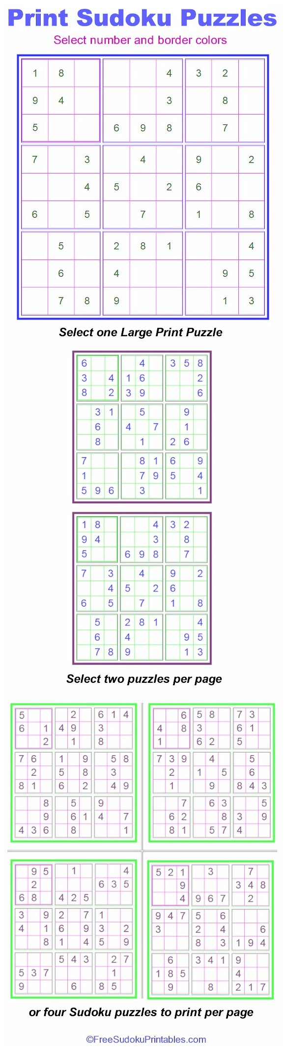 Print Sudoku Puzzles - Hundreds Of Sudoku Puzzles That You Can Print - Free Printable Sudoku 4 Per Page