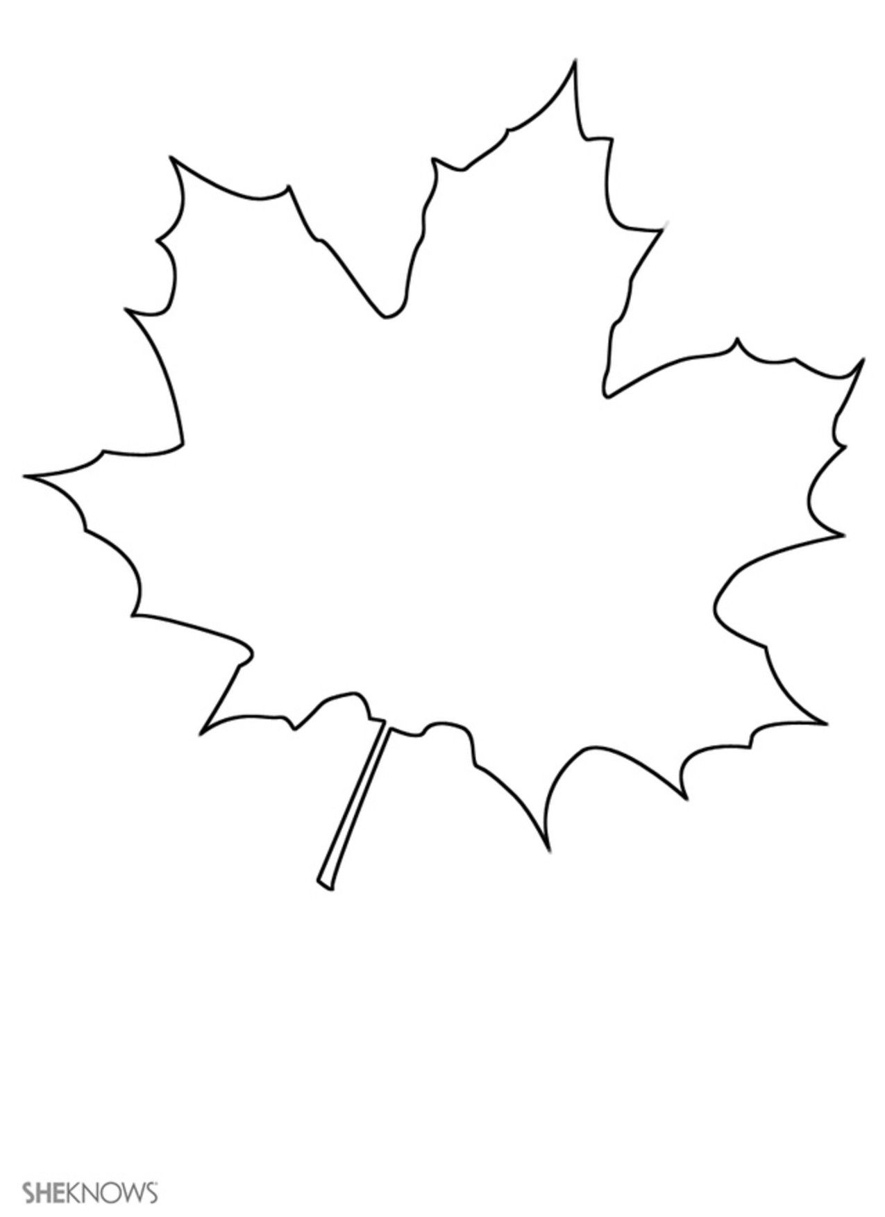 Print These 17 Craft Templates For Kids For Hours &amp;amp; Hours Of Fun - Free Printable Leaf Template