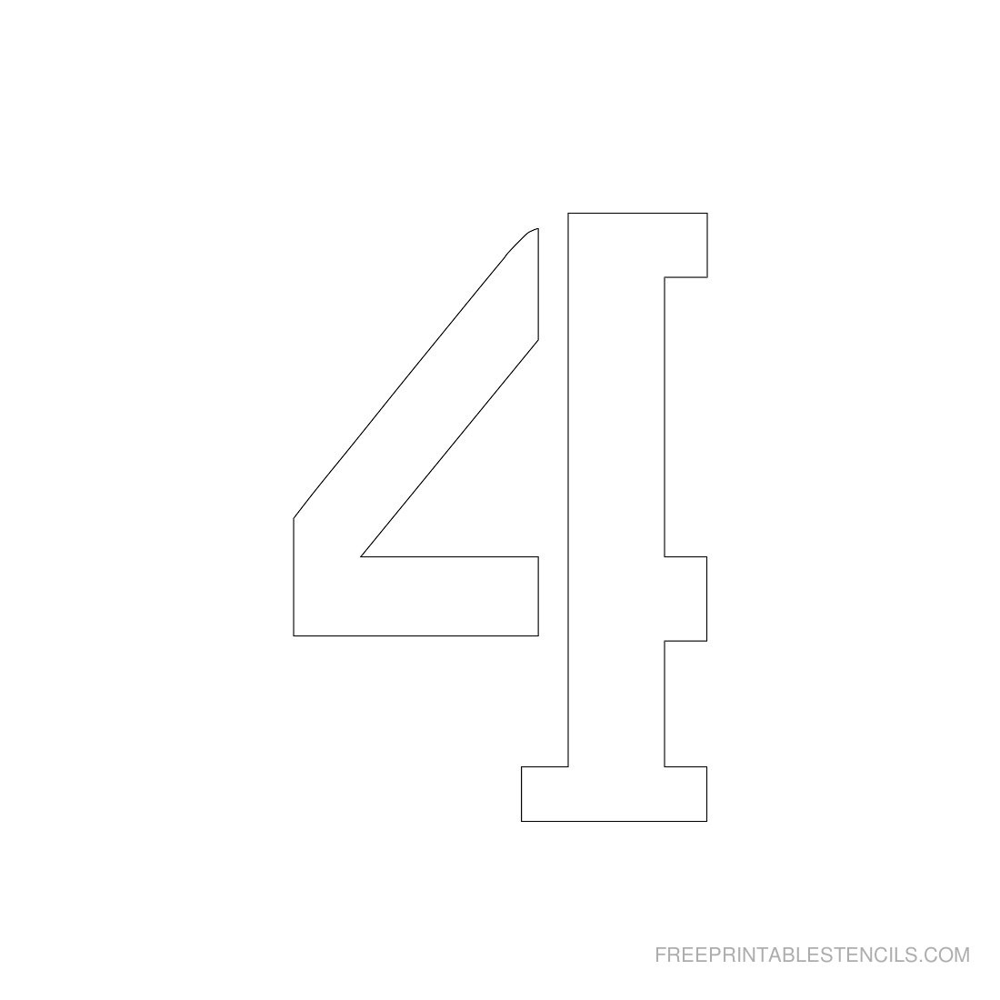Printable 3 Inch Number Stencils 1-10 | Free Printable Stencils - Free Printable 3 Inch Number Stencils