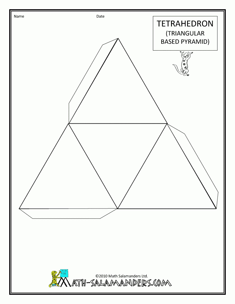 Printable 3D Shapes Free | Teaching Shapes, Patterns And Graphs - Large Printable Shapes Free