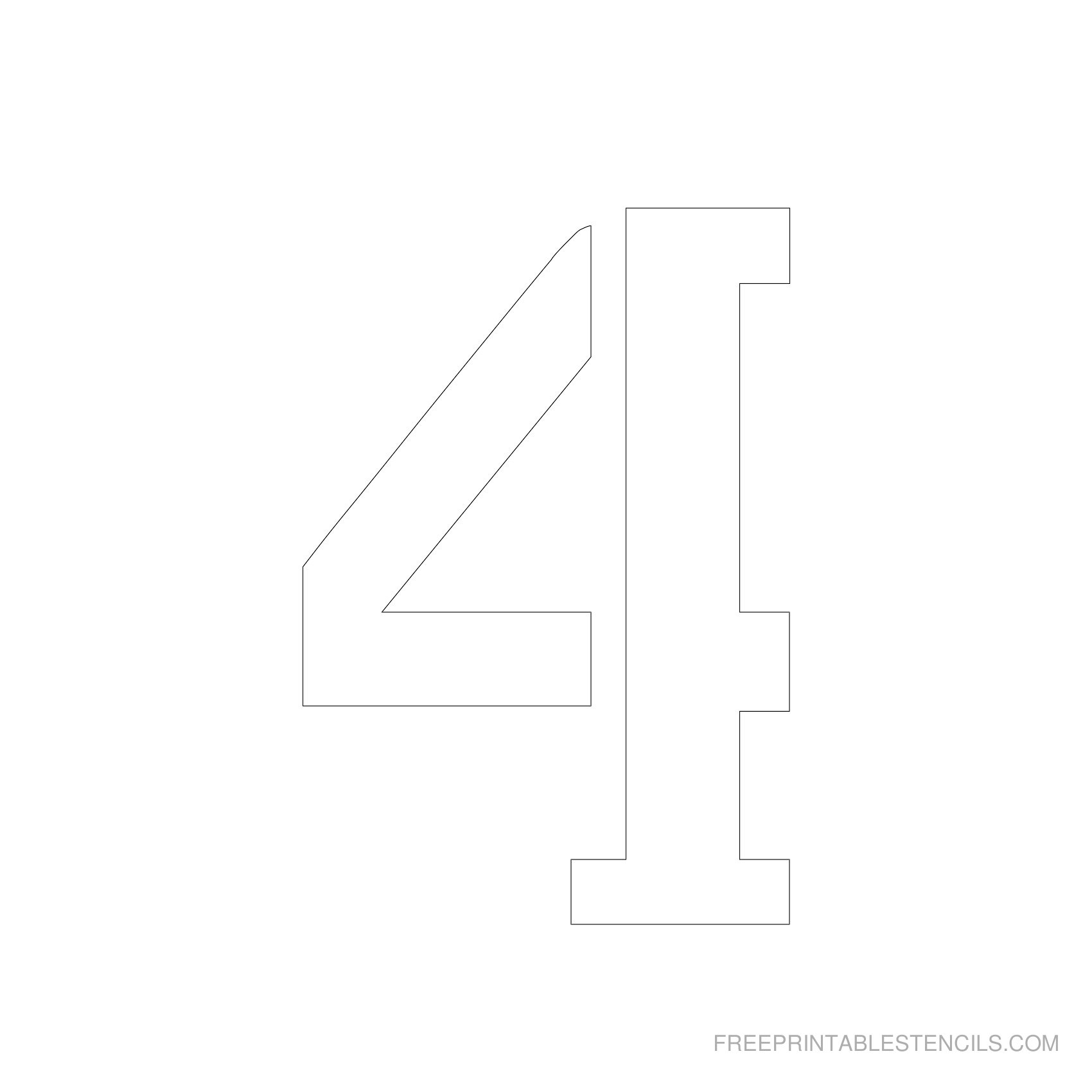 Free Printable 5 Inch Number Stencils Printable Free Templates Download