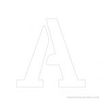 Printable 6 Inch Letter Stencils A Z | Free Printable Stencils   Free Printable Alphabet Stencils