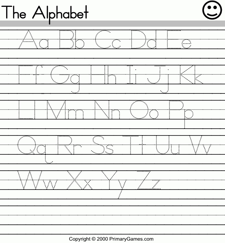 Printable Abc Worksheets For Toddlers | Coloring Pages - Free Printable Alphabet Worksheets For Kindergarten