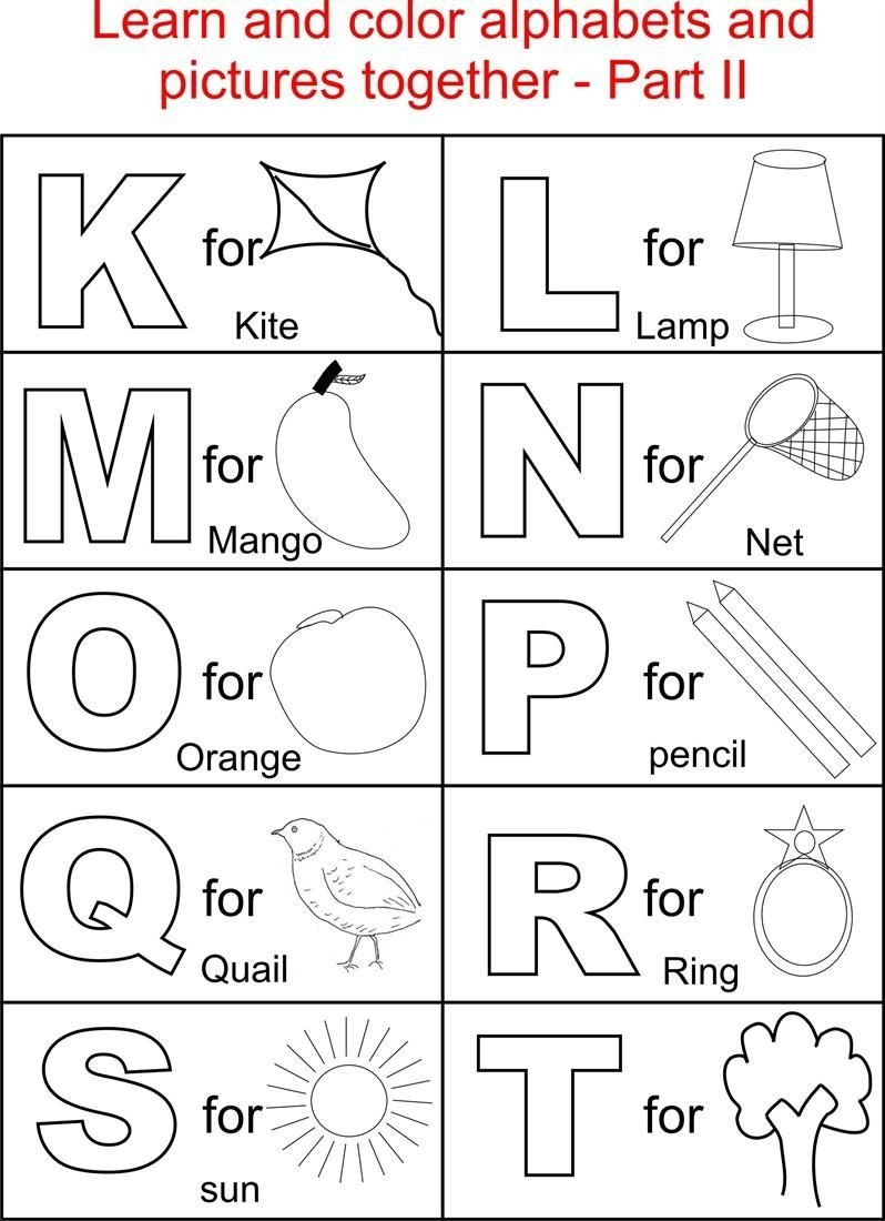 Printable Alphabet Coloring Pages For Preschoolers | Download Them - Free Printable Alphabet Coloring Pages