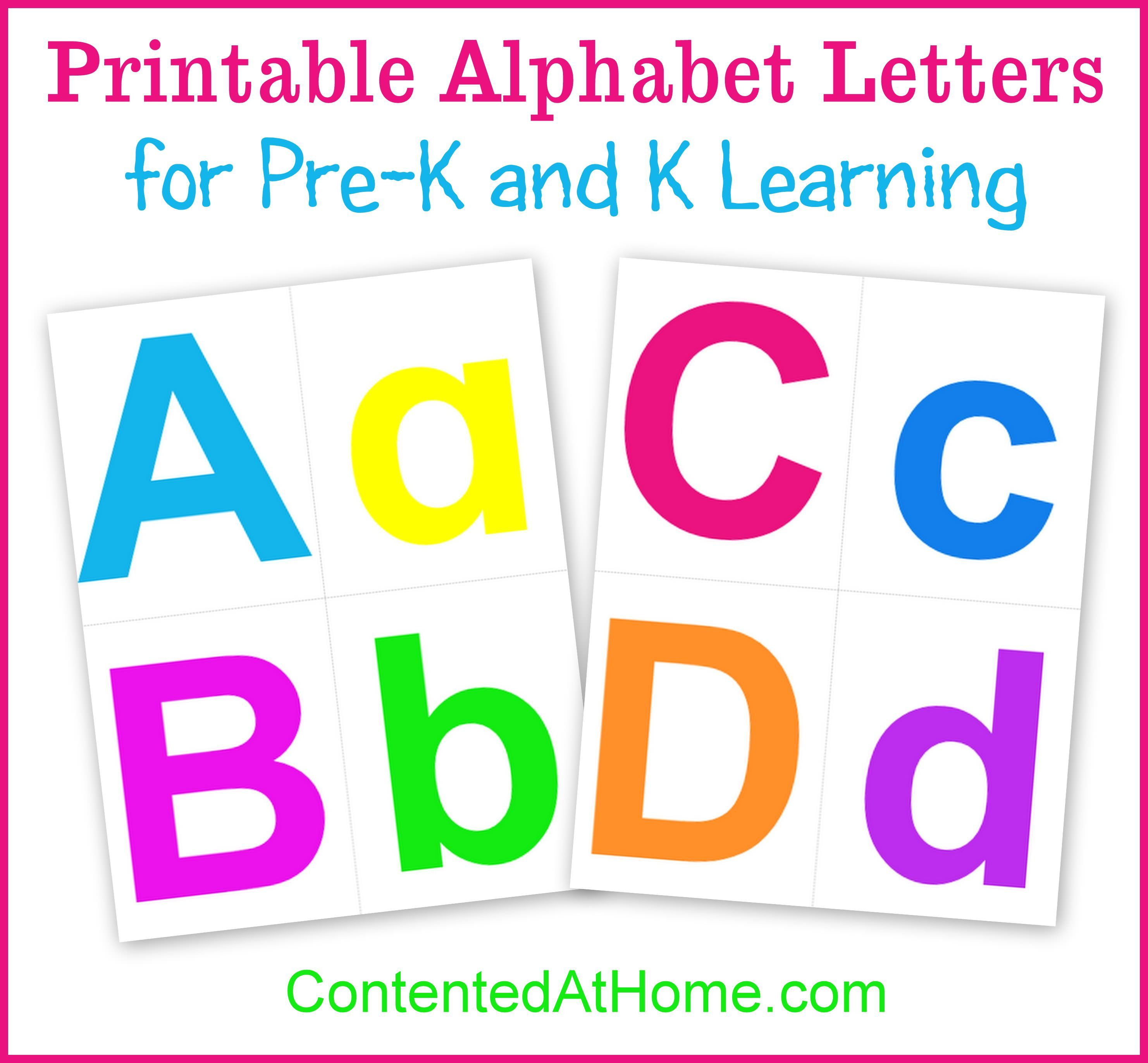 Printable Alphabet Letters | Worksheets &amp;amp; Printables For Pre-K To - Free Printable Alphabet Letters