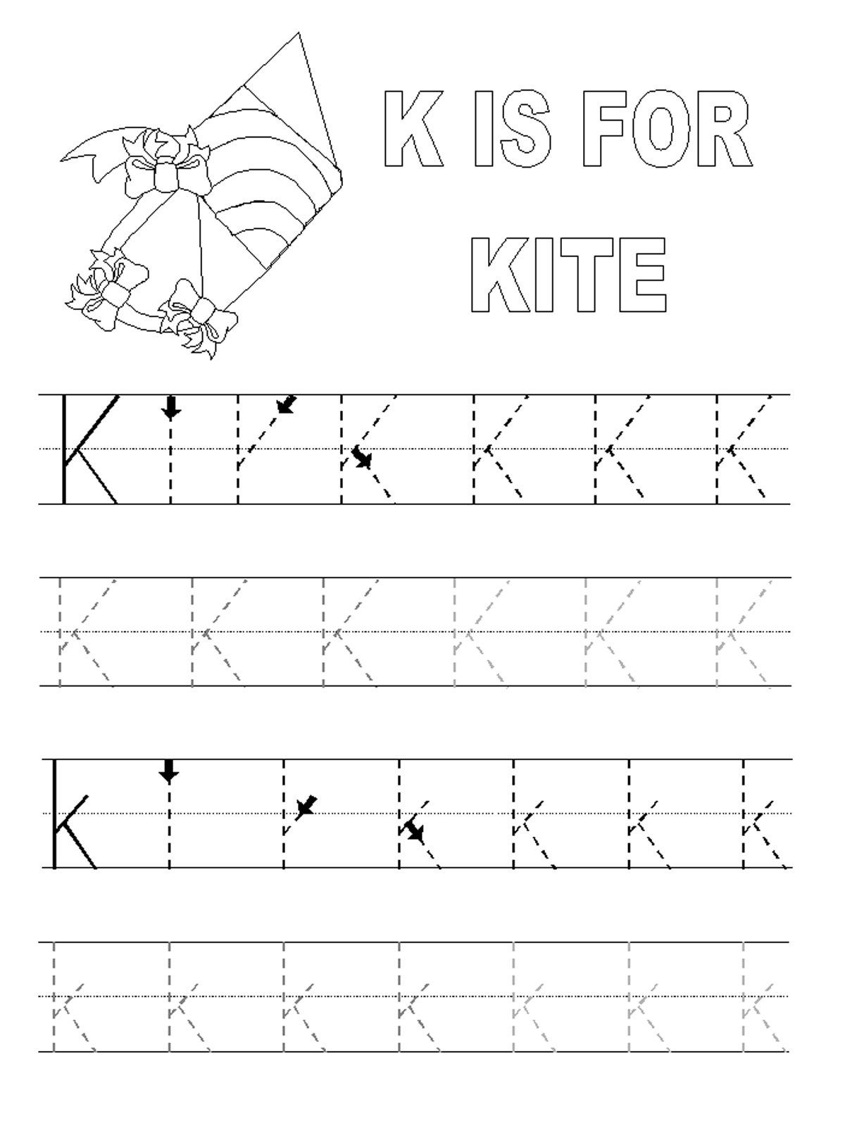 Printable Alphabet Tracing Pages | Alphabet And Numbers Learning - Free Printable Preschool Name Tracer Pages