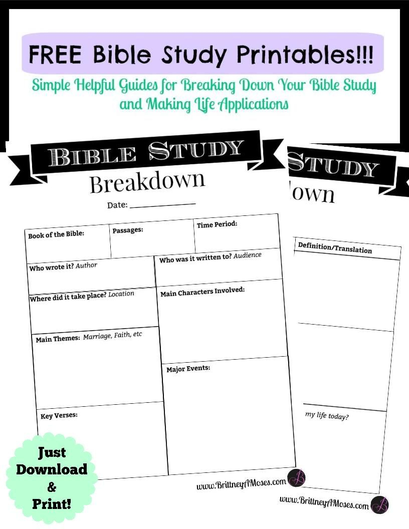 Printable Bible Study Guide | Jeff&amp;#039;s | Pinterest | Bible Study Guide - Free Printable Bible Studies For Adults