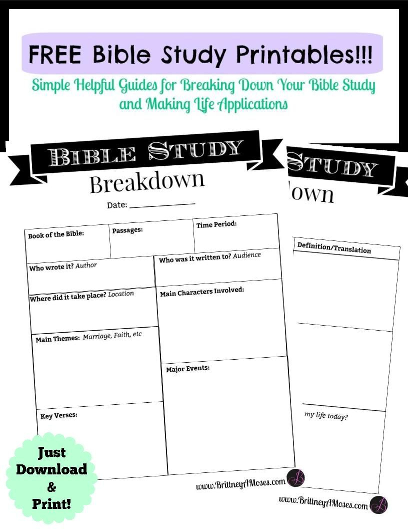 Printable Bible Study Guide | Jeff&amp;#039;s | Pinterest | Bible Study Guide - Free Printable Bible Study Guides