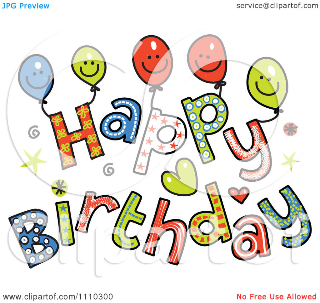 Printable Birthday Clipart 3 Free Happy Clip Art - Mayhanrobot - Birthday Clipart Free Printable