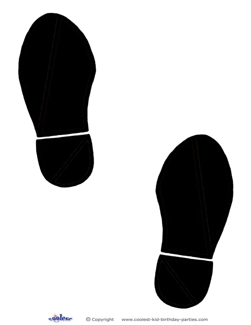 Printable Black Footprints - Coolest Free Printables | Bulletin - Free Printable Footprints