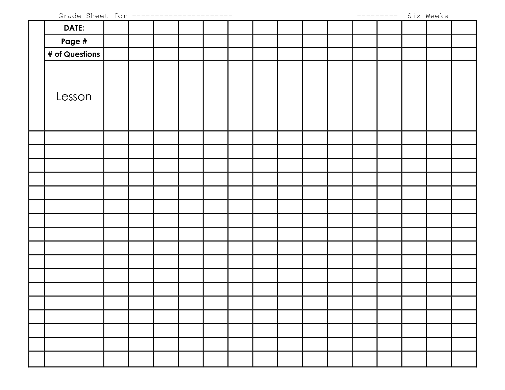 Printable Blank Charts For Teachers Chart Daily Sheet Home  Free - Free Printable Charts For Teachers