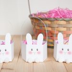 Printable Bunny Basket   The Melrose Family   Free Printable Easter Egg Basket Templates