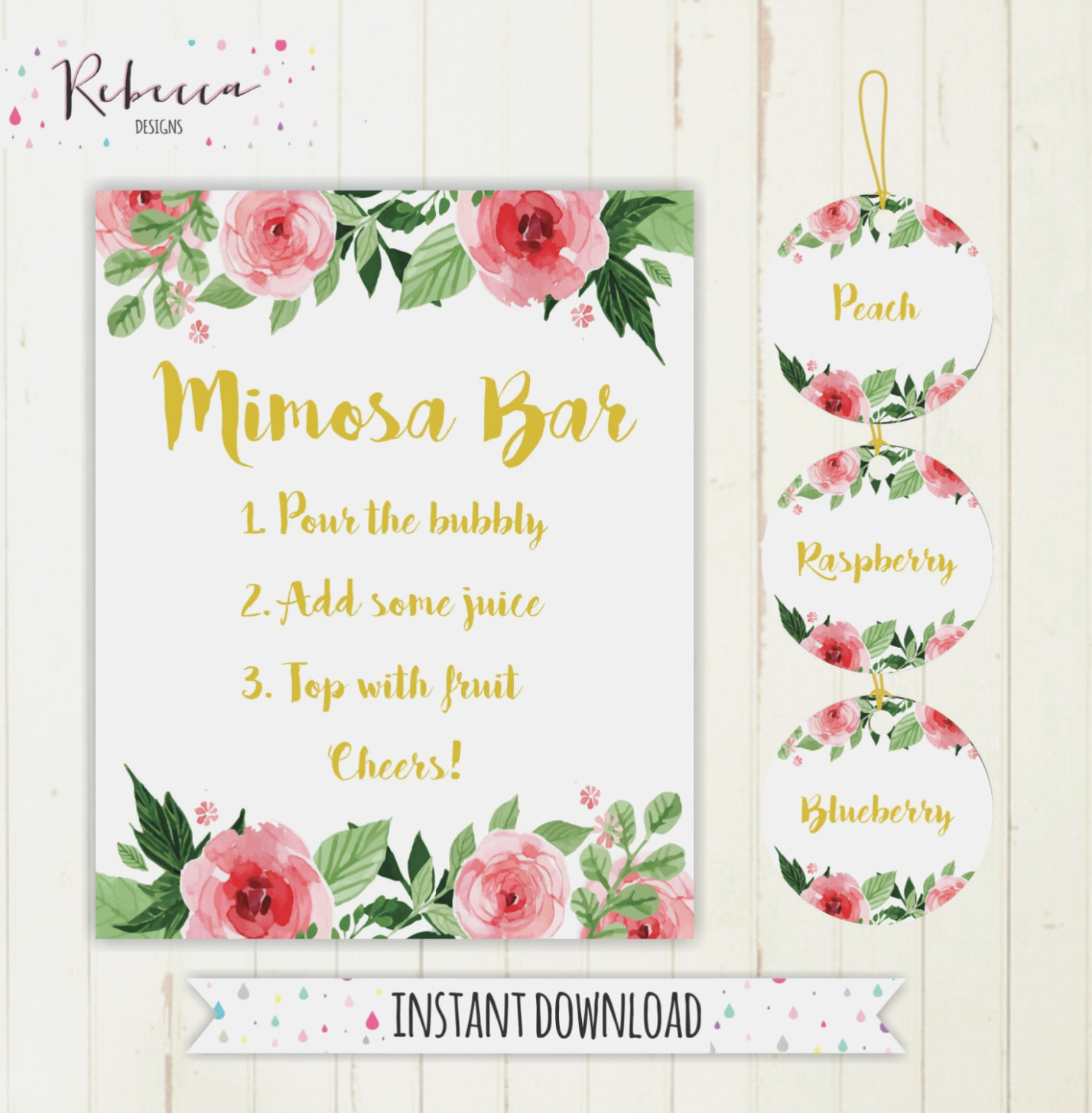 Printable Calibration Labels Mimosa Bar Sign Juice Labels Mimosa Bar - Free Printable Mimosa Bar Sign