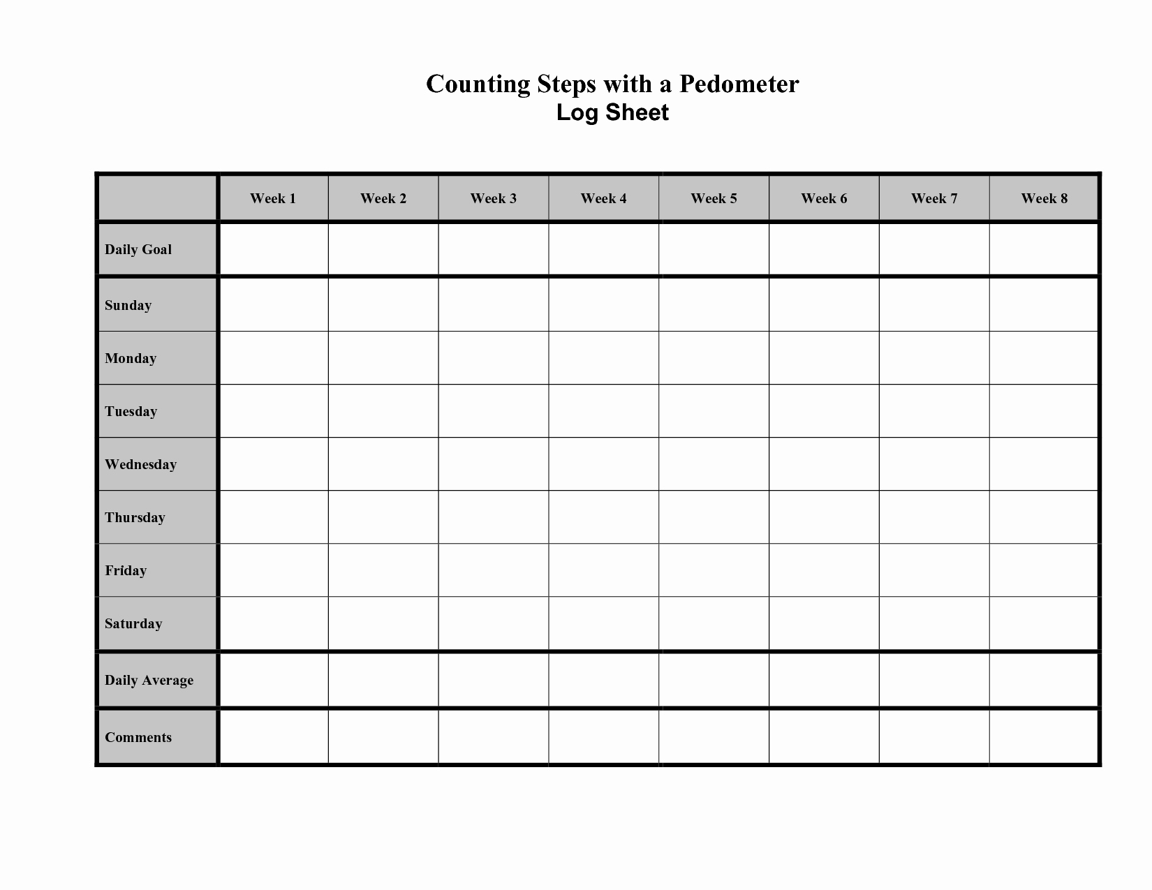 Free Printable Calorie Counter Sheet Free Printable