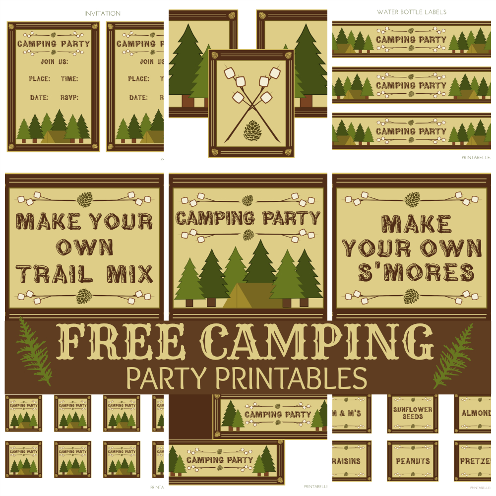 Printable Camping Signs Printable Word Searches