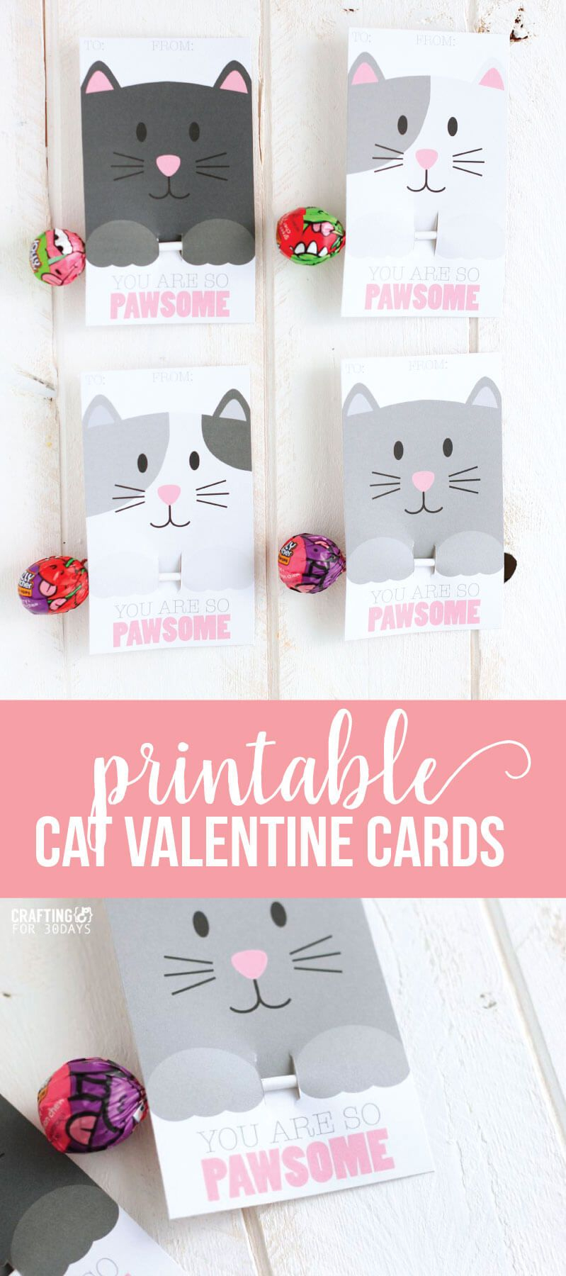 Printable Cat Valentine Day Cards | Valentine&amp;#039;s Day Love | Cat - Free Printable Cat Valentine Cards