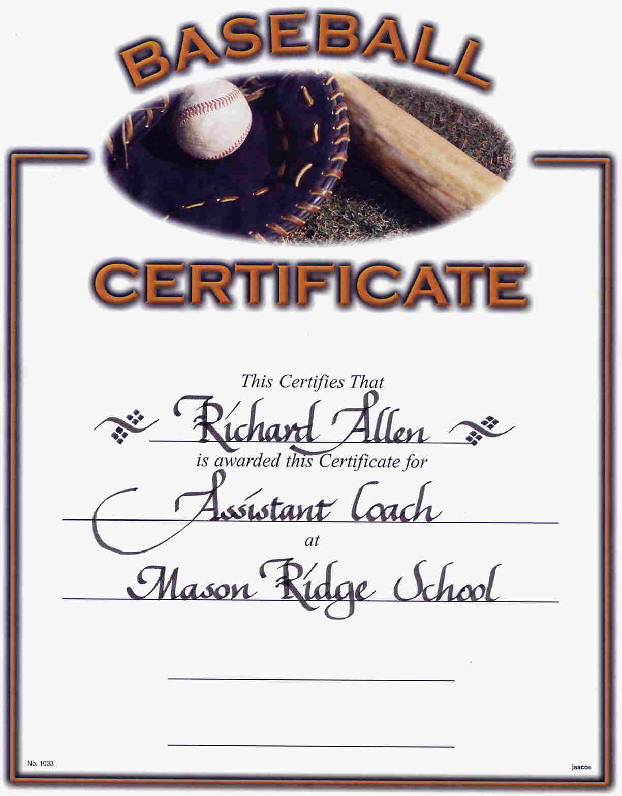 Printable Certificates For Baseball | Download Them Or Print - Free Printable Baseball Certificates