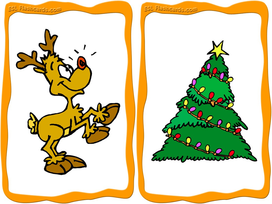 Printable Christmas Cards - Esl Flashcards - Free Printable Xmas Cards Download