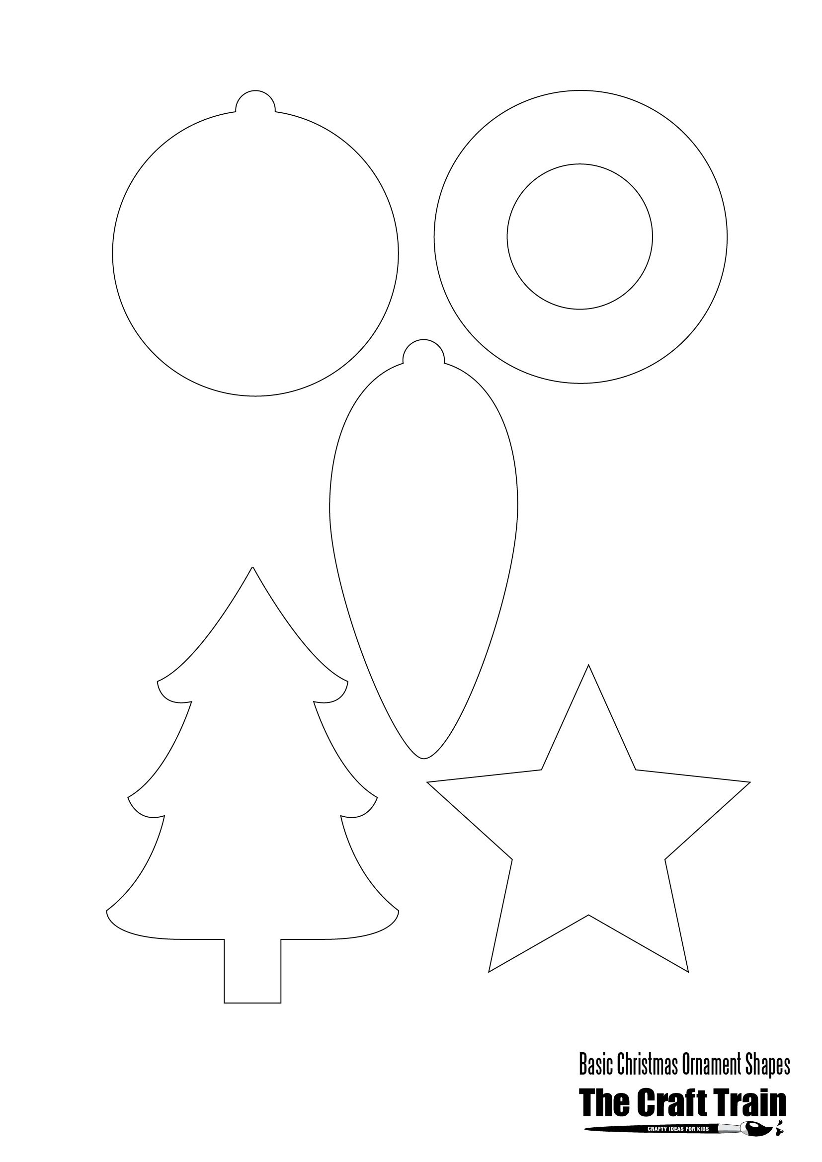 Printable Christmas Shapes | Christmas | Pinterest | Christmas - Free Printable Christmas Cutouts