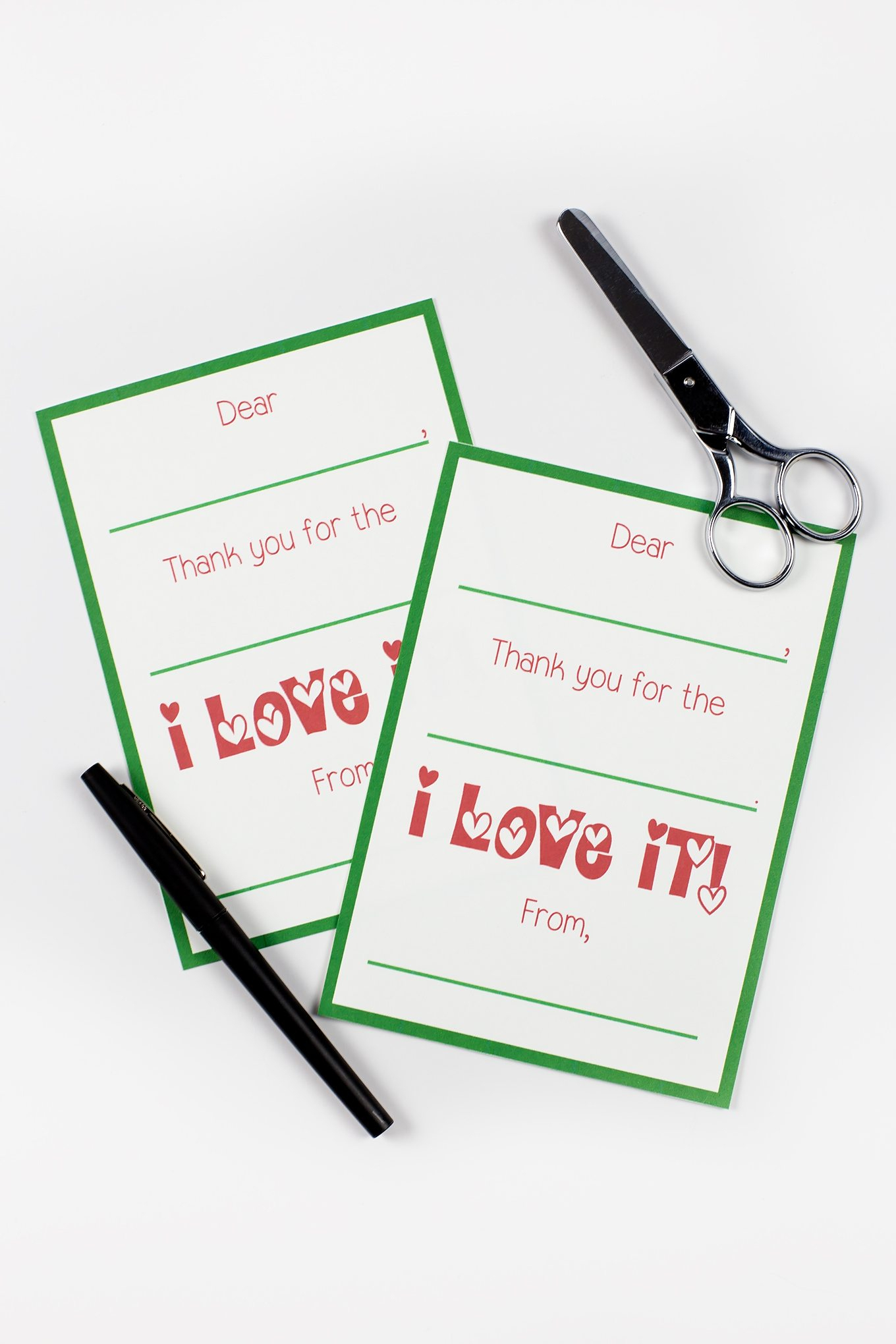 Printable Christmas Thank You Cards - Christmas Thank You Cards Printable Free