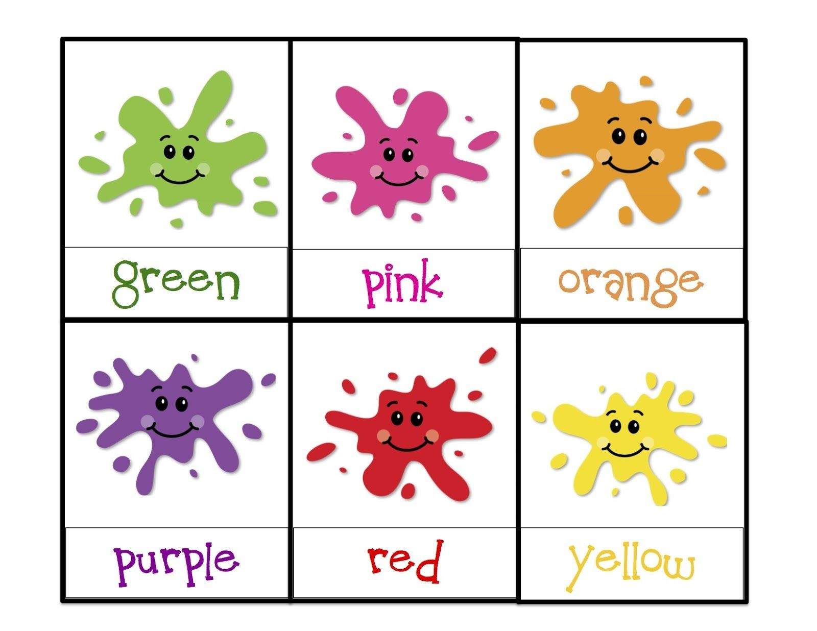 Printable Color Flashcards For Toddlers - Http://cheval-Musique - Free Printable Colour Flashcards