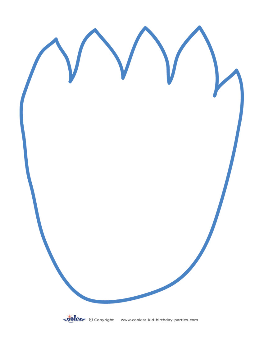 Printable Cookie Monster Footprint - Free Printable Footprints