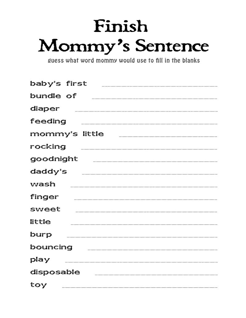 Printable Download – Page 9 – Ezzy - Free Baby Shower Games Printable Worksheets