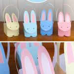 Printable Easter Bunny Baskets | Easter & Spring | Pinterest   Free Printable Easter Egg Basket Templates