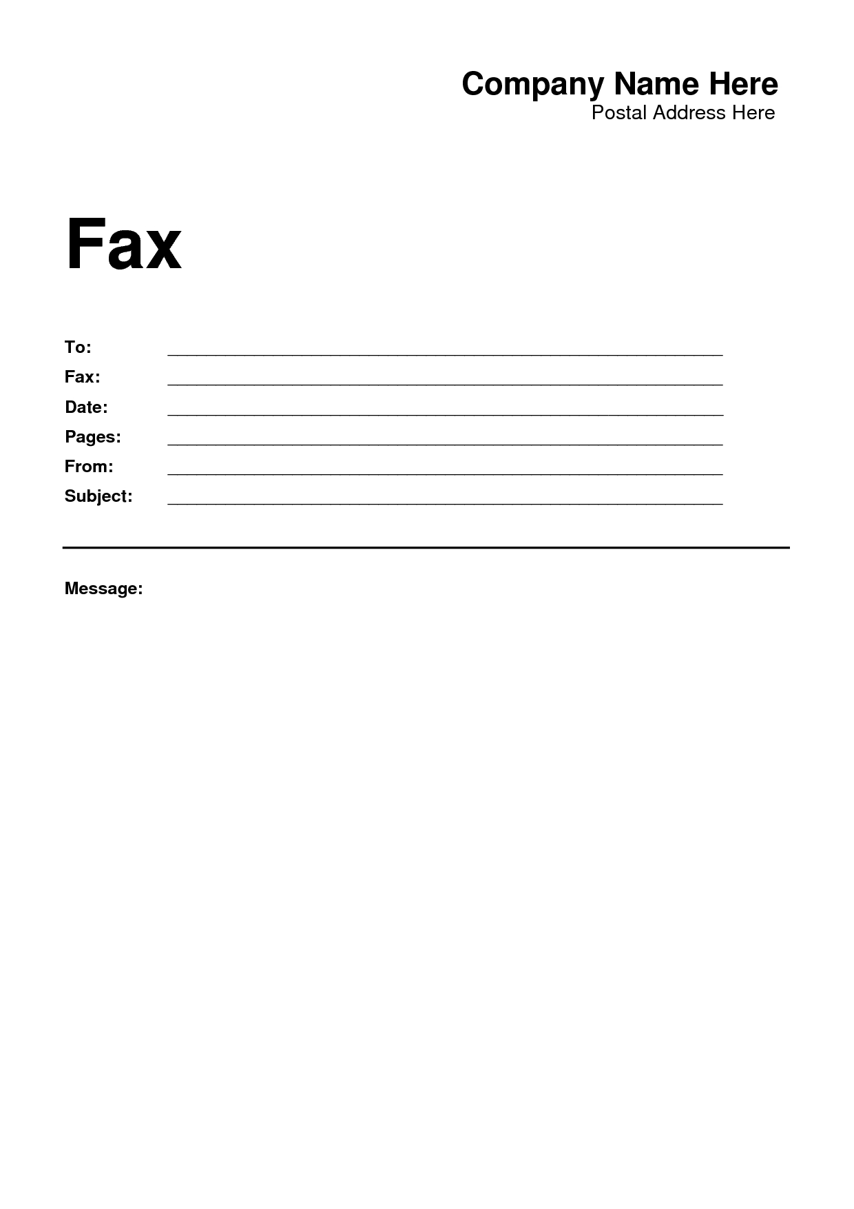 Printable Fax Cover Sheet For Mac | Download Them Or Print - Free Printable Cover Letter For Fax